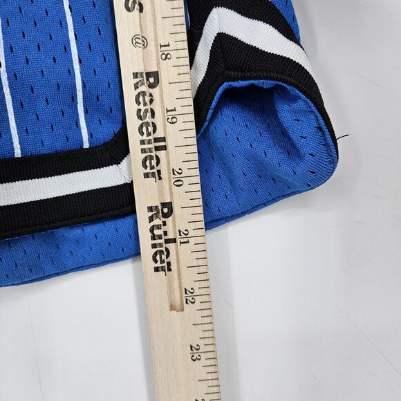 Bascom Projects‎ Shorts Mens Large 1993 XXV Basketball White Blue Pin Stripe - Picture 6 of 13